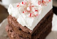 Decadent Peppermint Mocha Layer Cake