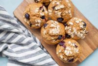 Moist Blueberry Oatmeal Muffins Recipe