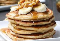 Oatmeal Banana Pancakes with Chocolate Chips Recipe