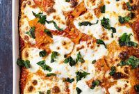 Cheesy Baked Rigatoni Recipe with Mozzarella and Basil