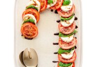 Candy Cane Caprese: Christmas Tomato and Mozzarella Salad