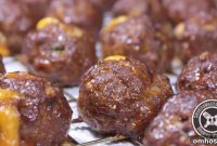 Smoked Meatballs with Gooey Cheddar
