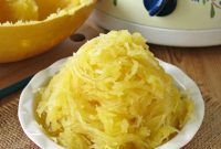 How to Cook Whole Spaghetti Squash in Slow Cooker or Oven