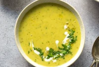 Bone Marrow Soup Recipe with Roasted Garlic and Herbs