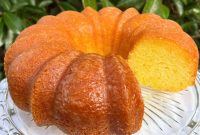 Moist Limoncello Bundt Cake with Lemon Glaze