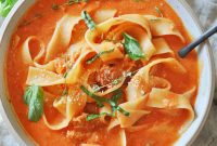 Creamy Vegan Bolognese Soup Recipe