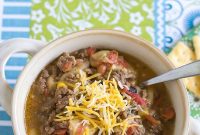 Crock Pot Southwestern Hamburger Soup Recipe