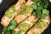 Grilled Salmon with Chimichurri Sauce