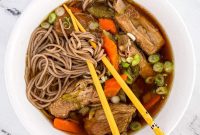 Classic Pork Rib Noodle Soup Recipe with Aromatic Broth