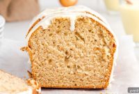 Eggnog Holiday Bread Recipe with Rum Glaze