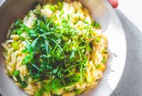 Creamy Asparagus and Pea Orzotto Recipe