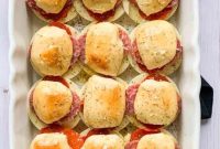 Classic Italian Sliders with Salami and Provolone