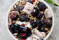 Blackberry Yogurt Bowl with Frosted Cereal Crunch