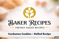 Rolled Cardamom Cookies Recipe
