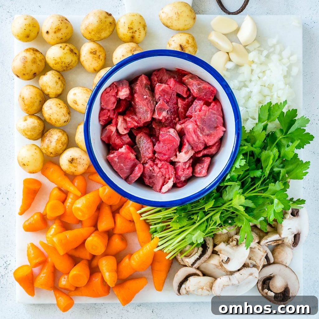 Slow Cooker Beef Bourguignon Recipe for Cozy Winter Dinners 3 Slow Cooker Beef Bourguignon Ingredients