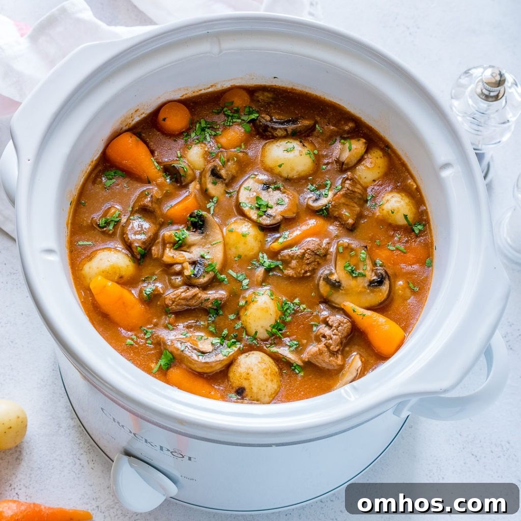 Slow Cooker Beef Bourguignon Recipe for Cozy Winter Dinners 5 Eat Clean Slow Cooker Beef Bourguignon