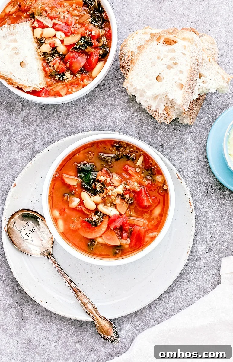 Southwestern Kale and White Bean Soup