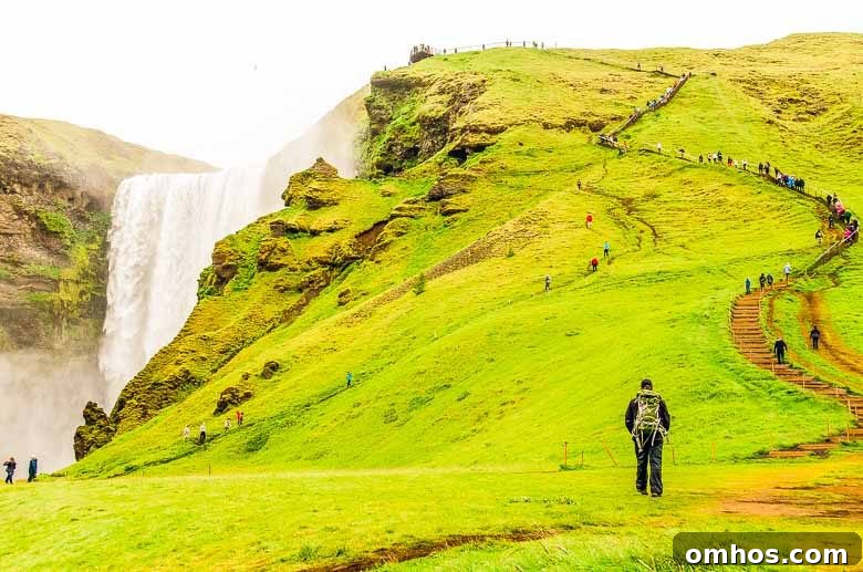 Iceland South Coast and Golden Circle: Day Trip Itinerary 11 Skógafoss Waterfall Iceland South Coast Golden Circle