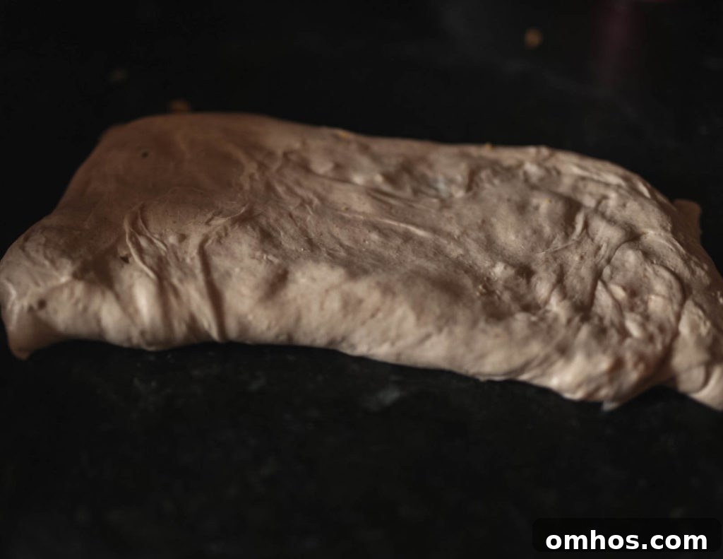 Sourdough Discard Loaf with Cornmeal, Cheddar and Jalapeno Recipe 4 Laminating the dough