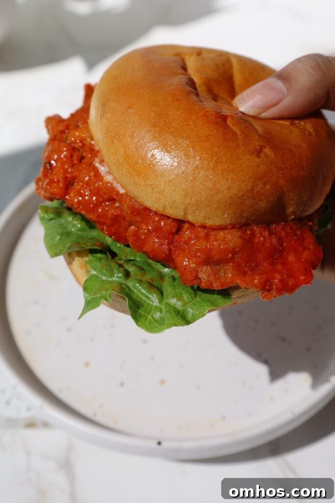 Buffalo-Style Vegetarian Burger with Oyster Mushrooms 3 img 11648 2