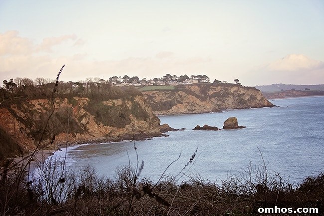 Golden light on Cornwall beach dunes