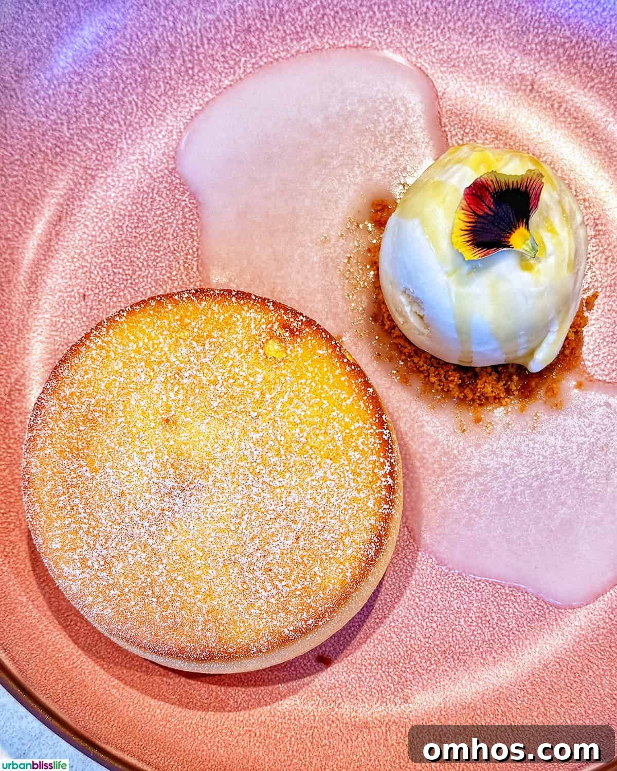 dessert at Kann restaurant in Portland, Oregon.