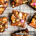 Brownies with trail mix