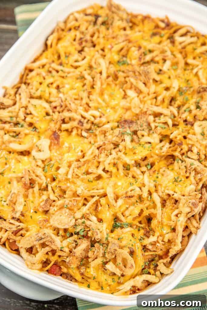 casserole dish of spaghetti