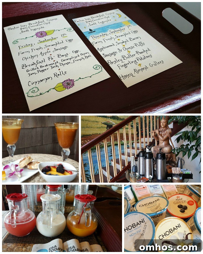 Breakfast (and more!) at Pantai Inn, La Jolla - San Diego, California Hotel