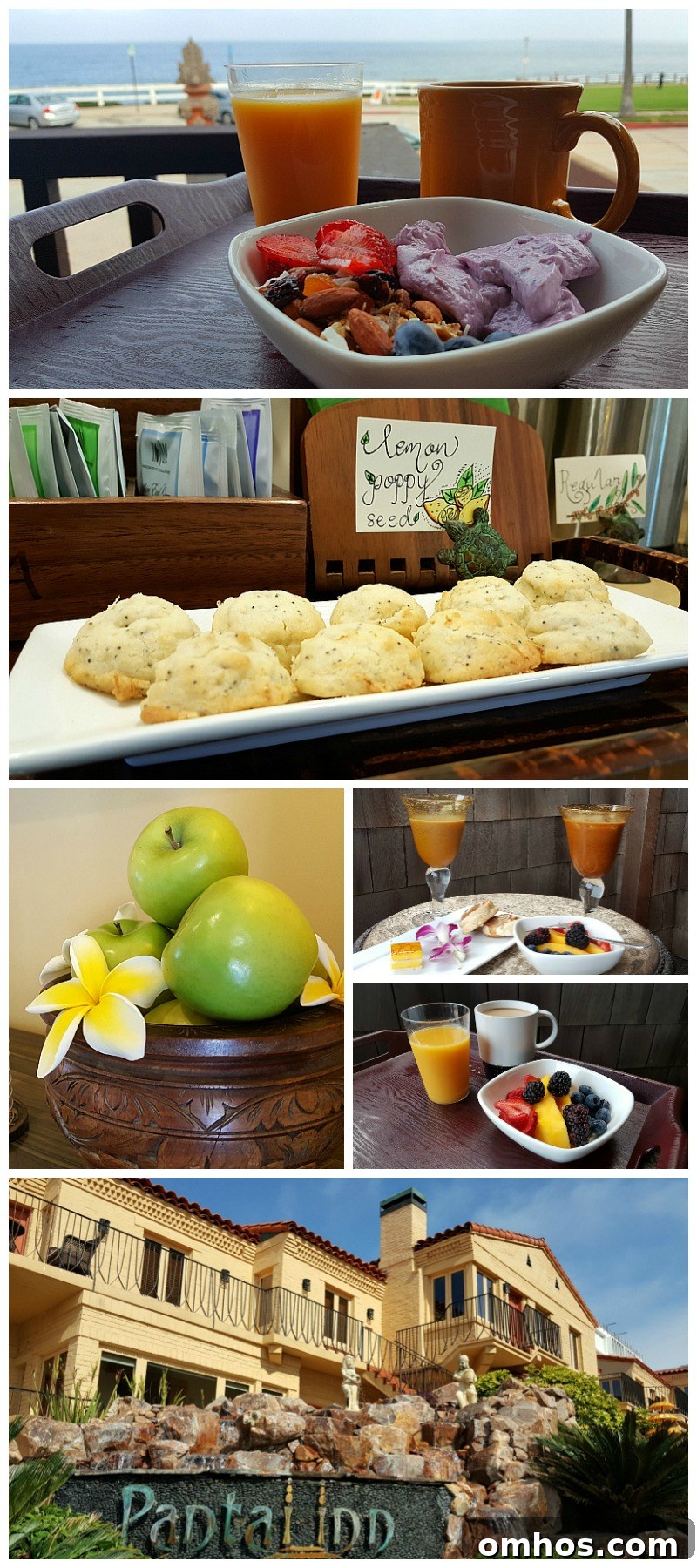 Breakfast (and more!) at Pantai Inn, La Jolla - San Diego, California Hotel