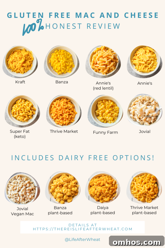 Pictures of all the brands of gluten free mac and cheese