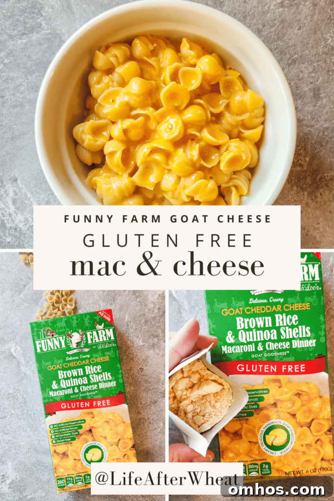 Funny Farm goat cheddar mac and cheese