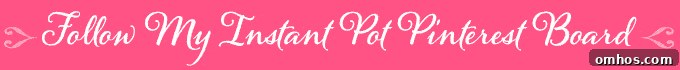 pink button with the words follow my Simply Happy Foodie pinterest board