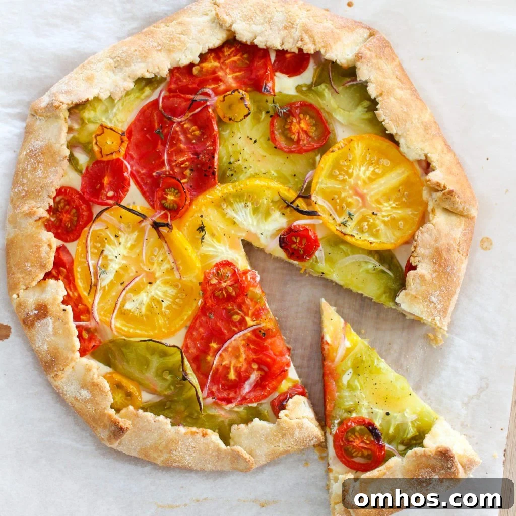 Tomato Goat Cheese Galette