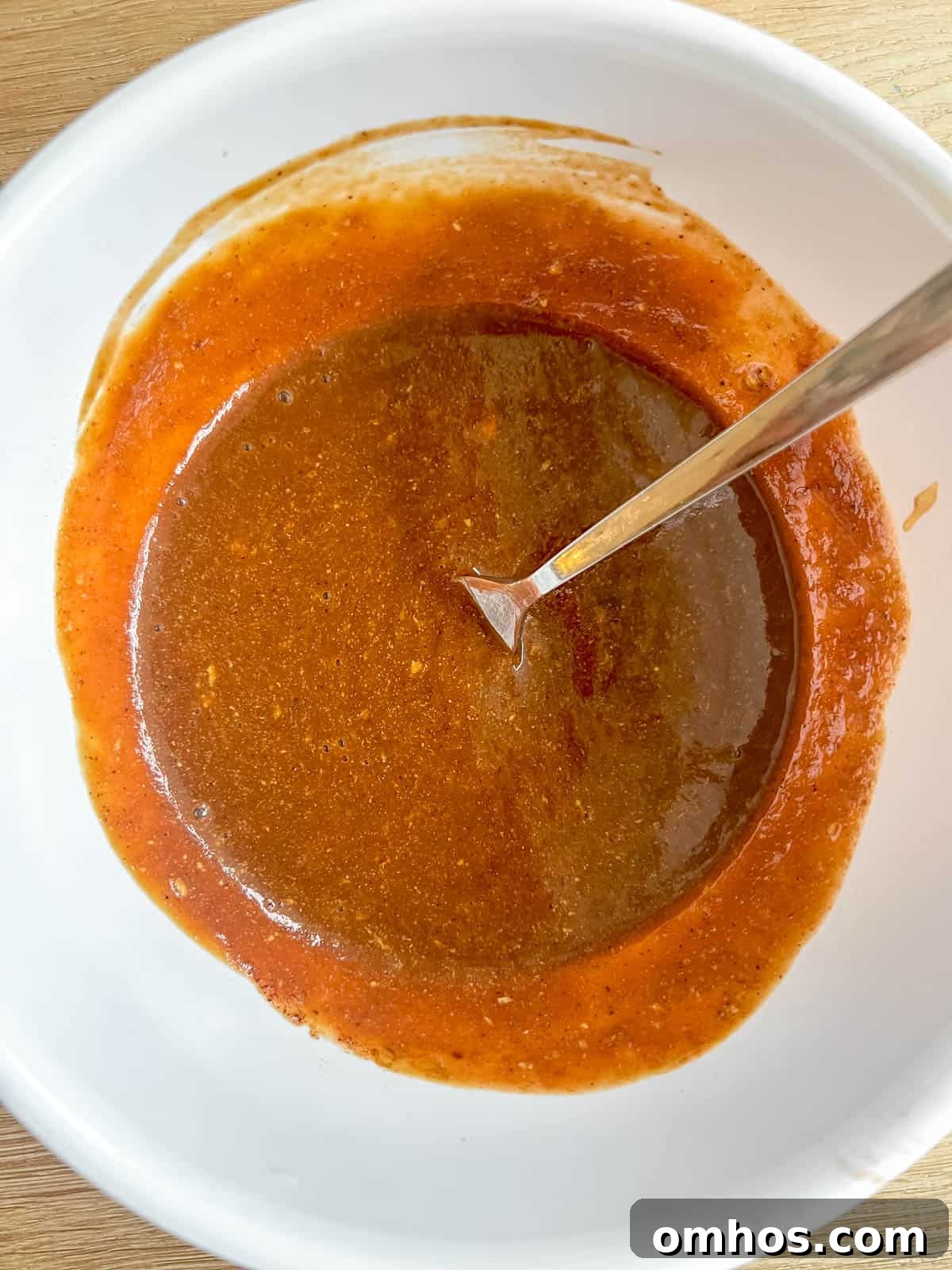 Flavorful Paleo Meatloaf Recipe: Dairy Free, Gluten Free 5 Paleo meatloaf sauce in a bowl.