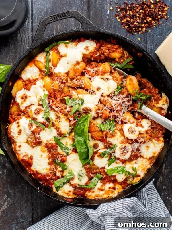 Baked Gnocchi Bolognese