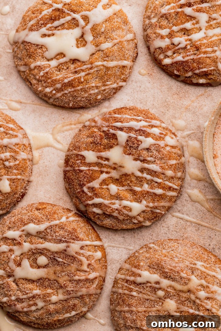 Top view of cookies.