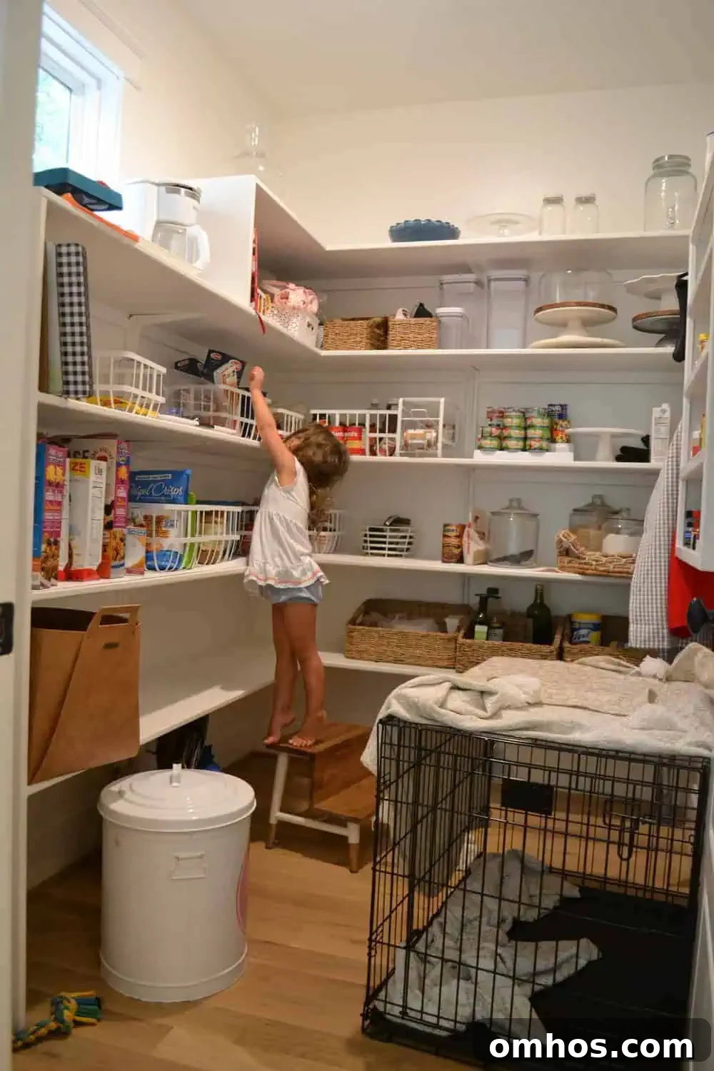 Disorganized pantry 