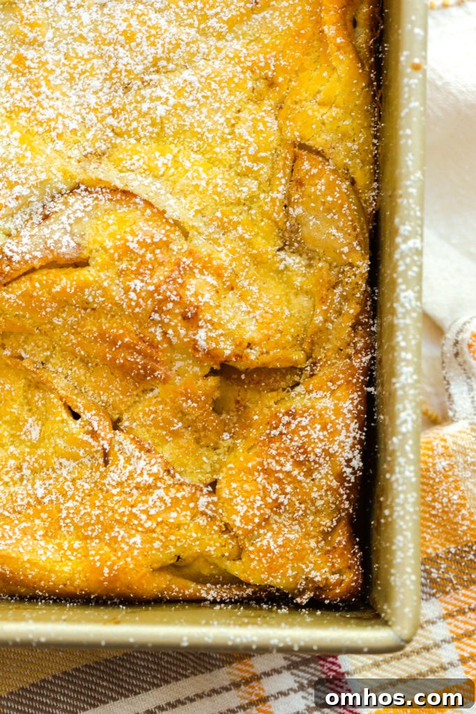 Hootenanny Apple-Bottom Pancake Recipe 9 Apple Hootenanny Pancakes with powdered sugar