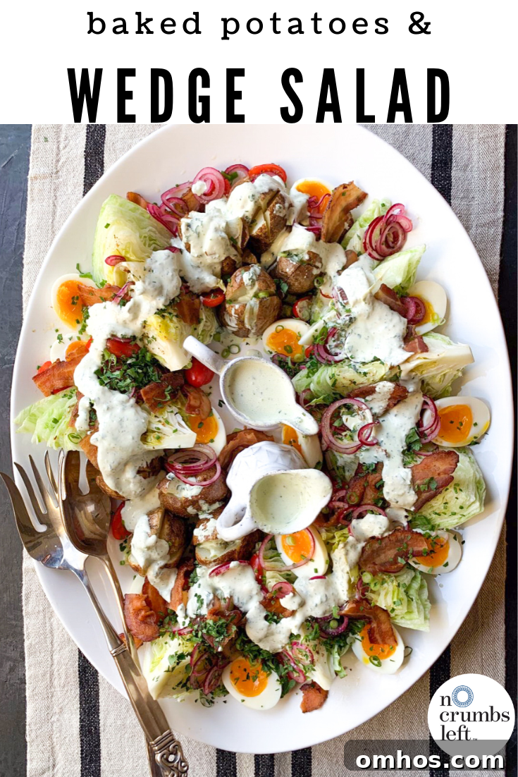 Wedge Inspired Baked Potato Salad Recipe 2 Wedge Salad Top