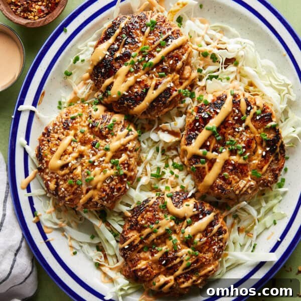 Asian salmon burger