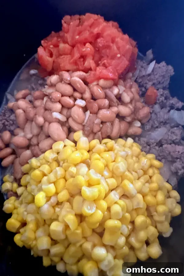 Crock Pot Taco Soup Recipe for Weeknight Family Dinners 4 corn beans and tomatoes