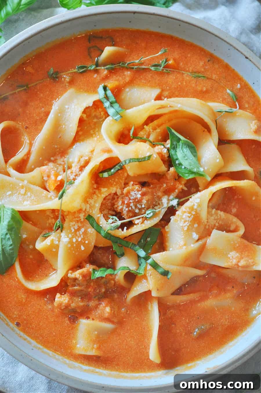 Creamy Vegan Bolognese Soup Recipe 4 Spoonful of vegan Bolognese soup