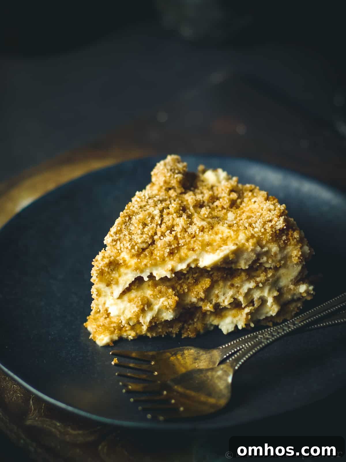No-Bake Cream-Filled Crumb Cake 4 gluten-free vegan cream and crumb cake (no-bake)