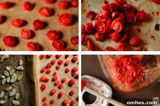 How to Make Roasted Tomato Sauce for Pasta 3 Roasted Tomato Sauce Recipe | sophisticatedgourmet.com