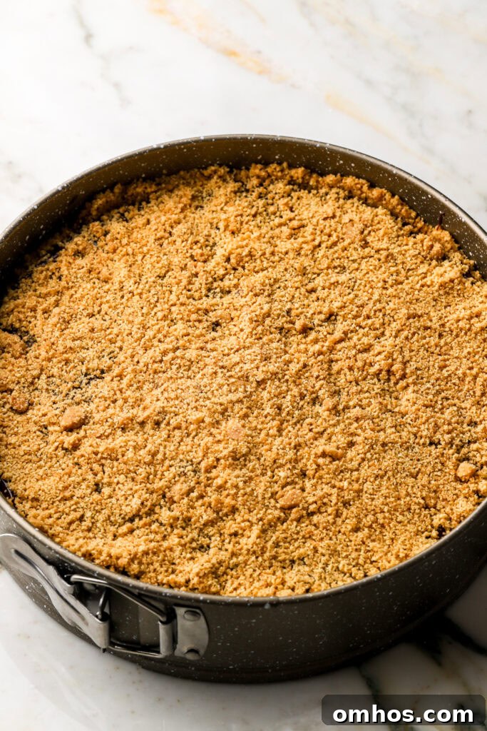 top with the rest of graham cracker crust