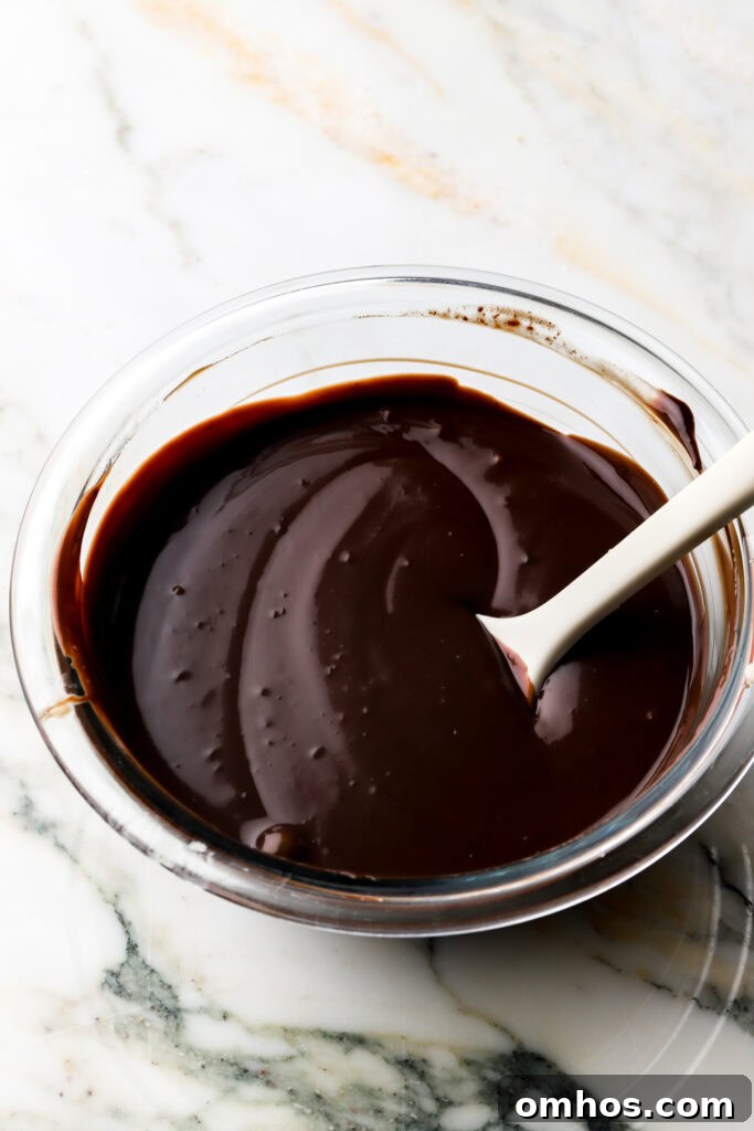 chocolate ganache finished