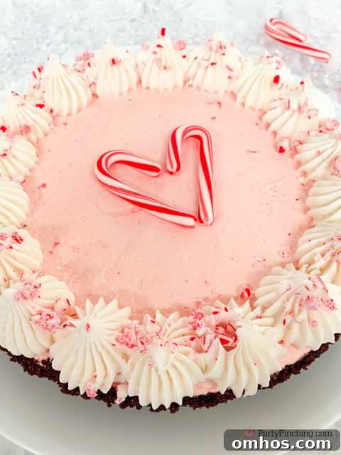 Candy Cane Peppermint Fluff Pie Recipe 10 Peppermint fluff pie, easy best peppermint pie, Peppermint no bake Christmas pie, 6 ingredient peppermint pie, easy to make 10 minute pie, best easy Christmas frozen peppermint pie, candy cane pie, best easy candy cane peppermint pie