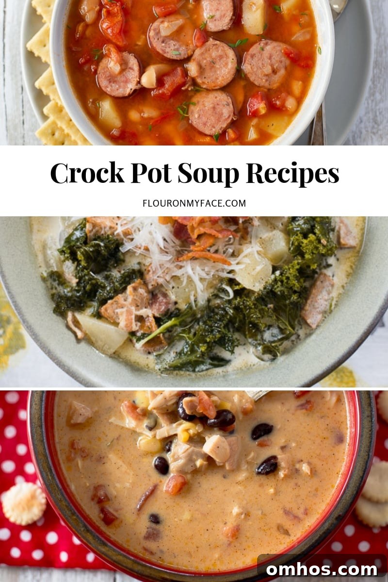 Crock Pot Soup recipes that are hearty and delicious for any time of the year.