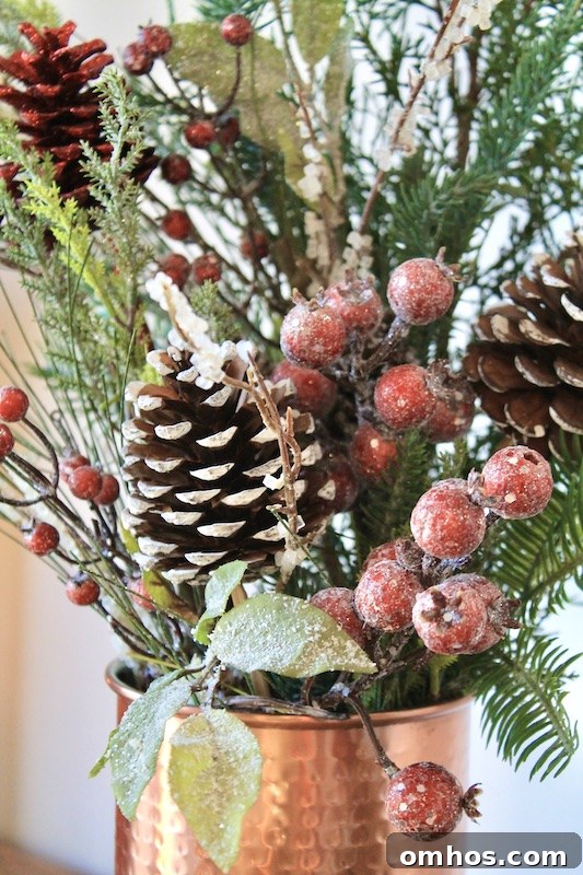 DIY Rustic Winter Woods Christmas Coffee Table Decor 3 diy Christmas coffee table decorations